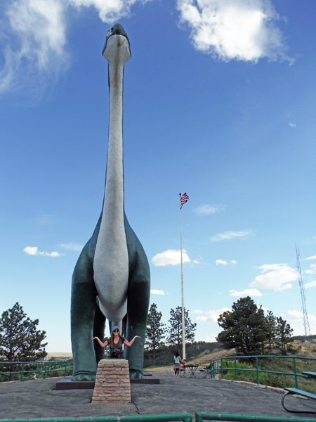 Apatosaurus and Karen Duquette